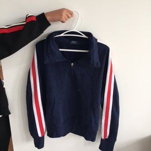 Oversized Quarter-Zip Sweatshirt Polo Ralph Lauren